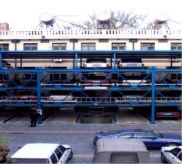 立體停車庫移動小車定位裝置利用 立體停車庫移動小車定位裝置利用